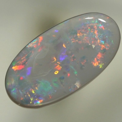 SOLID SEMI BLACK OPAL Sparkling bright red and orange with green and blue in between